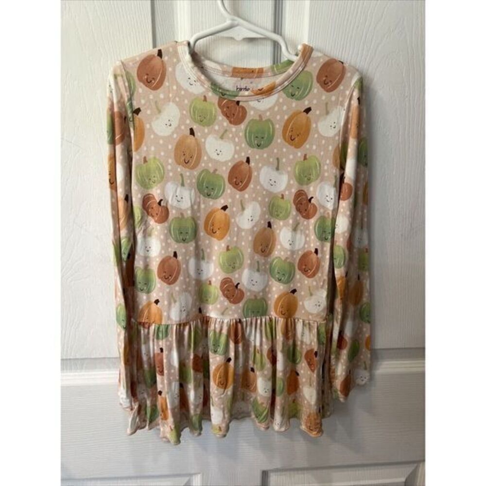 Birdie Bean Happy Pumpkin‎ Girls Super Soft Long Sleeve Dress 8Y